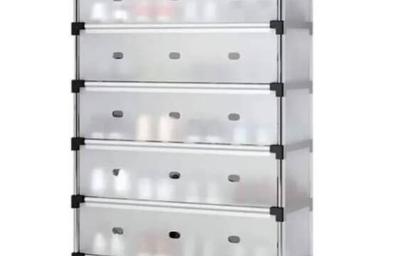 SHOE RACK, 6-TIER SHOE ORGANIZER, METAL RACK